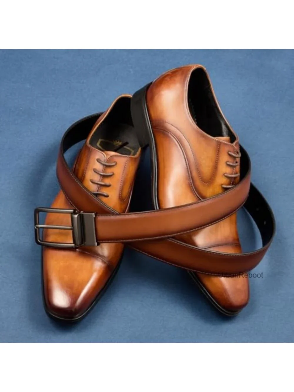 Men's Reversible Leather Dress Belt 1.25